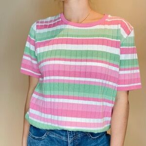 Striped Pastel Top